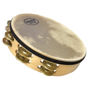 Grover Pro Percussion Protégé™系列 P-T2/BR 天然獸皮 雙排 黃銅鈴片 十吋鈴鼓