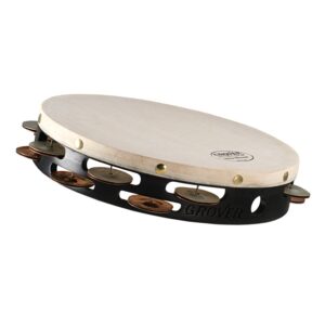 Grover Pro Percussion Projection-Plus™系列 T2/GSPH 天然獸皮 雙排 銅銀鈴片 十吋鈴鼓