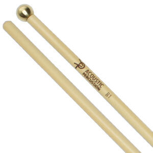 Acoustic Percussion Metallic系列 B1 12.5mm 銅頭 藤柄 鐘琴槌