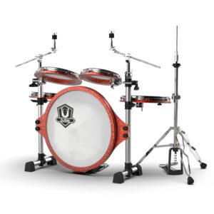 BUFFALO Roadster系列 RS-522RSH 5-Piece 鎏金紅 旅行 便攜 摺疊 全配 鼓組(含踏板及HH架)