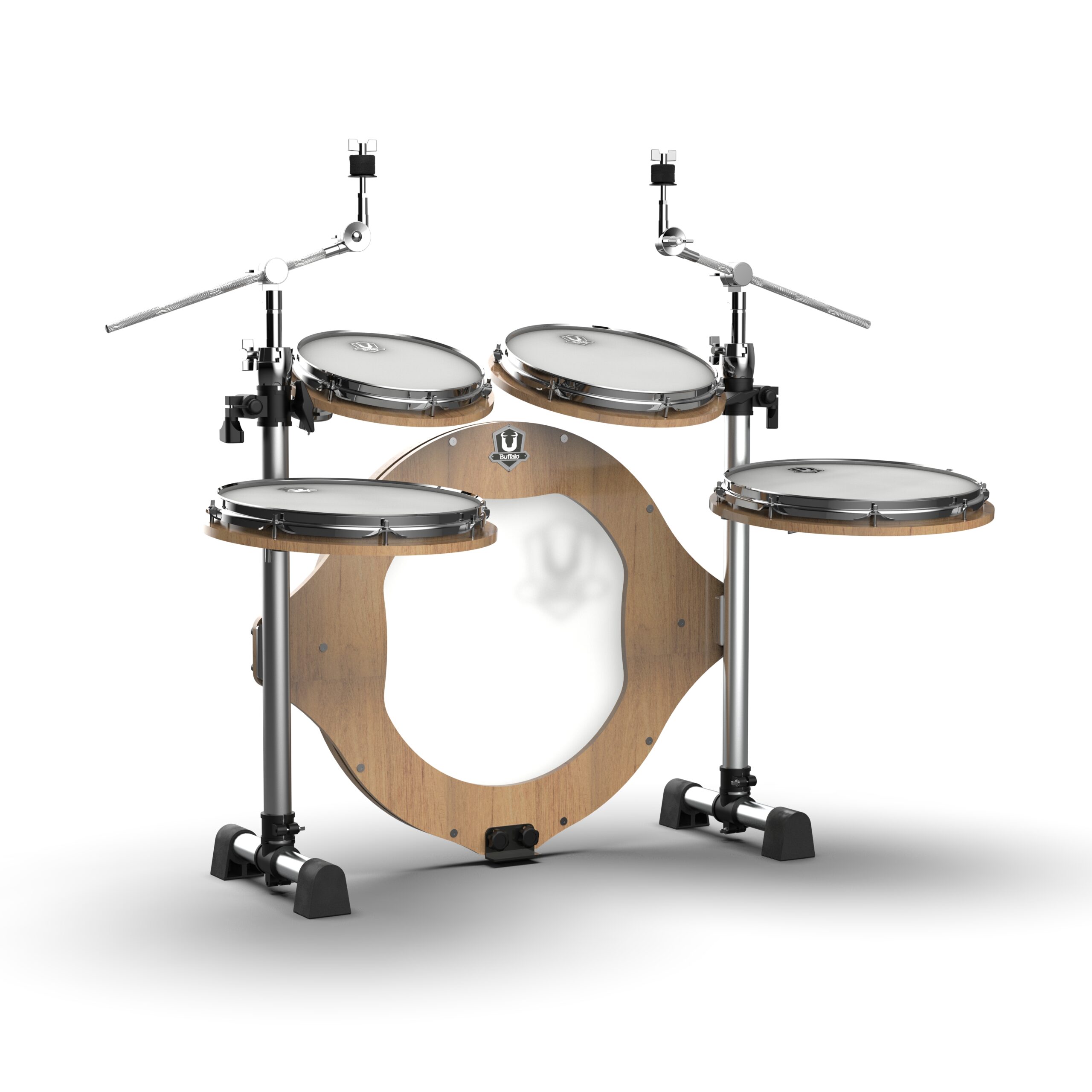 BUFFALO Roadster系列 RS-522RS 5-Piece 經典原木 旅行 便攜 摺疊 鼓組:圖片 3