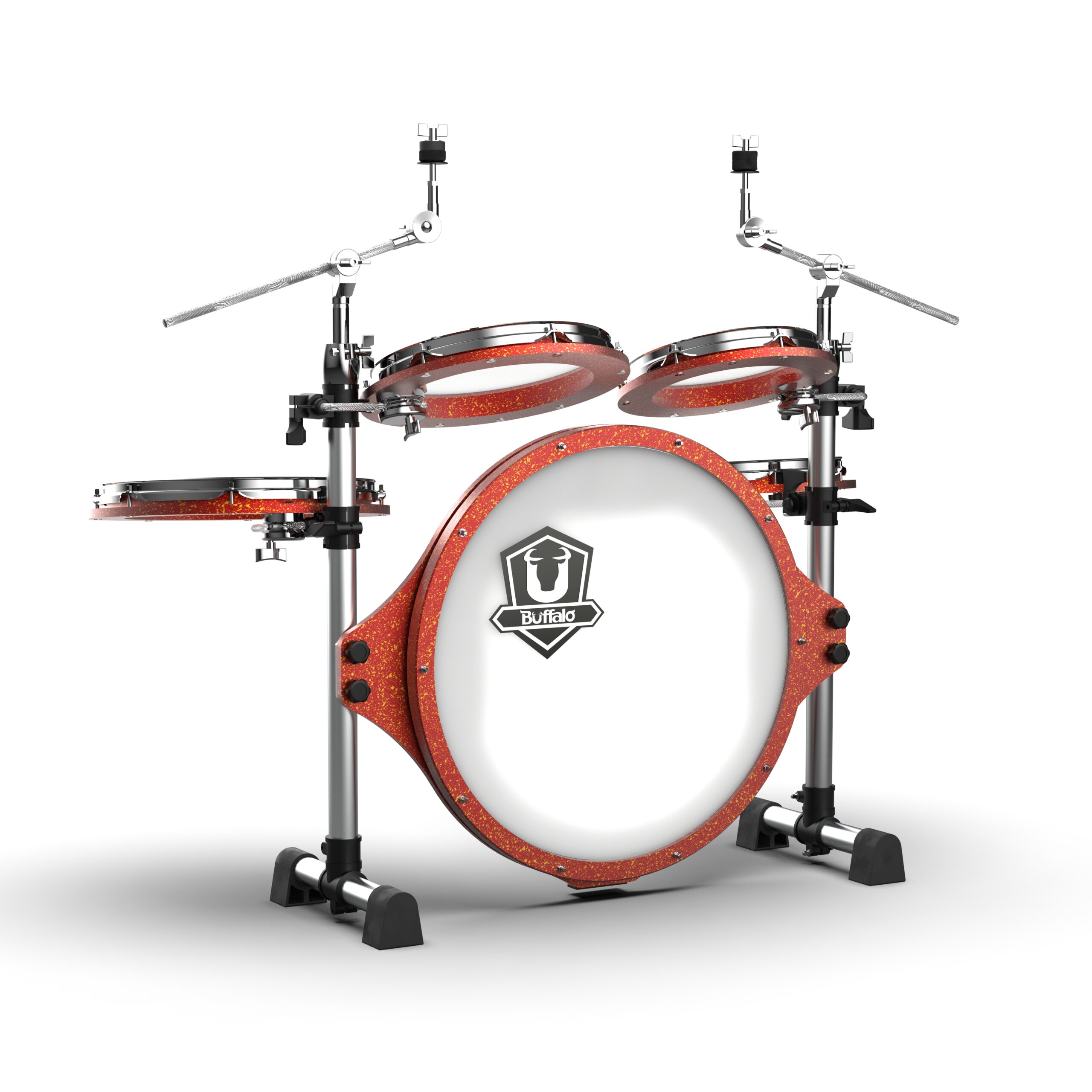 BUFFALO Roadster系列 RS-522RS 5-Piece 鎏金紅 旅行 便攜 摺疊 鼓組:圖片 2