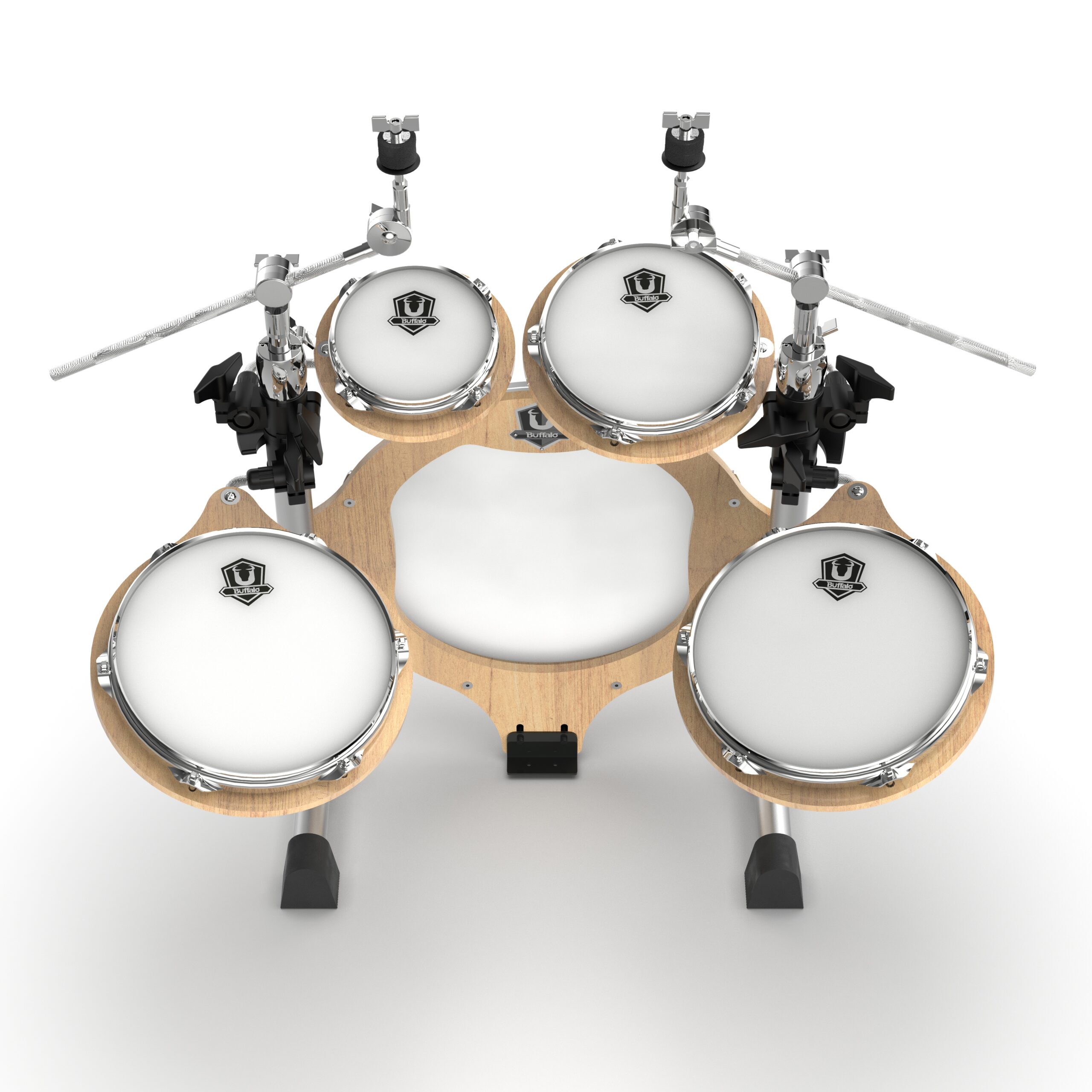 BUFFALO Roadster系列 RS-516RS 5-Piece 經典原木 旅行 便攜 摺疊 鼓組:圖片 4