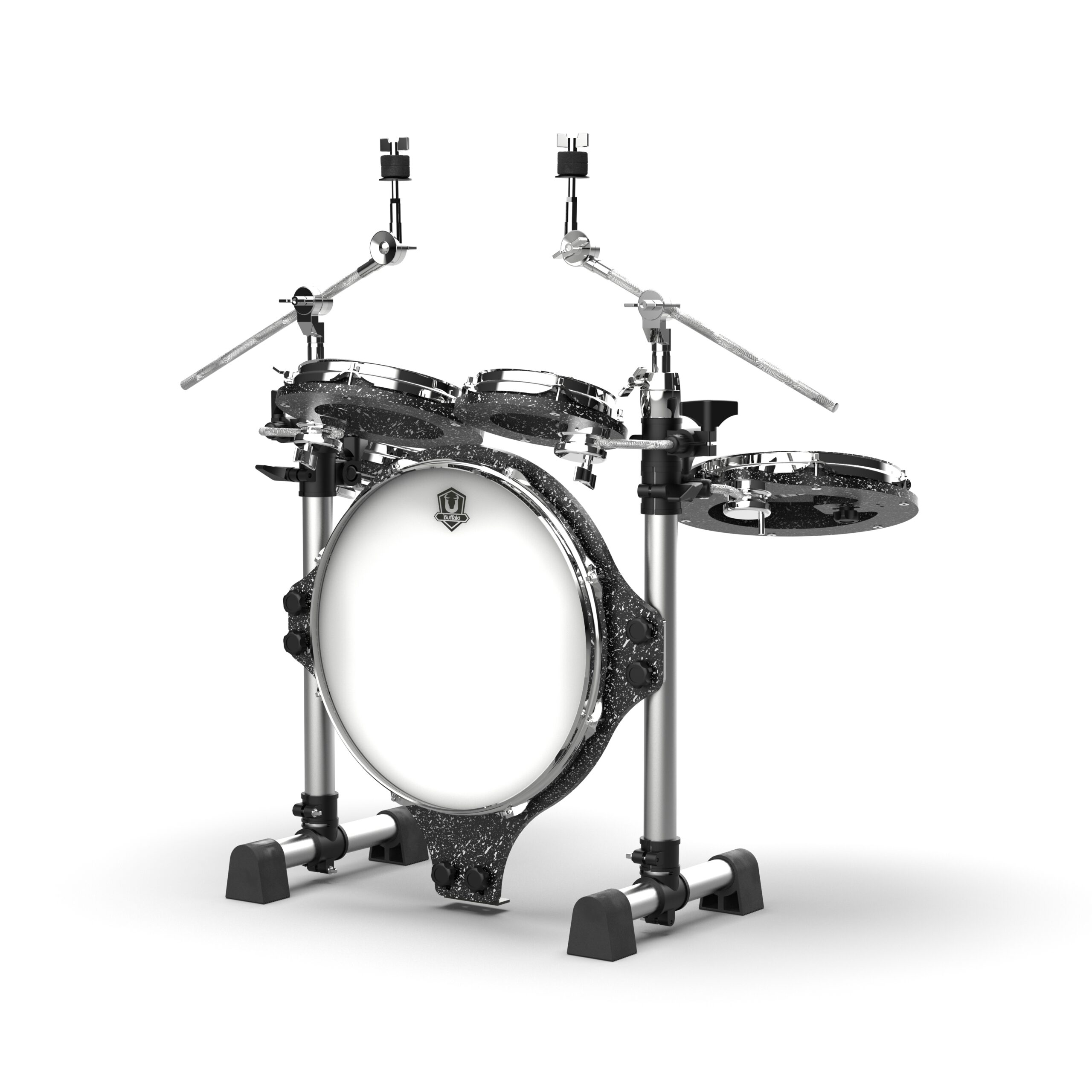 BUFFALO Roadster系列 RS-516RS 5-Piece 閃銀 旅行 便攜 摺疊 鼓組