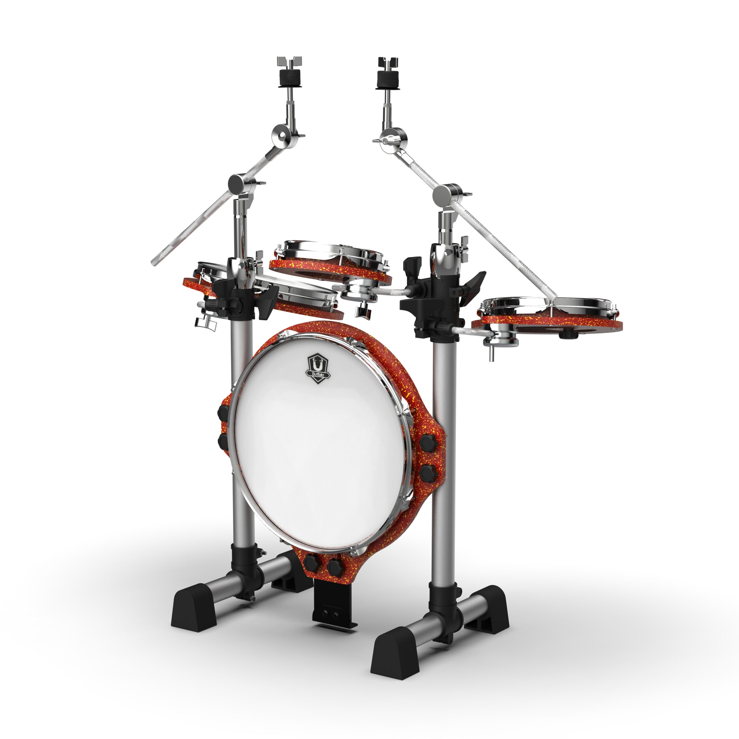 BUFFALO Roadster系列 RS-414RS 4-Piece 鎏金紅 旅行 便攜 摺疊 鼓組