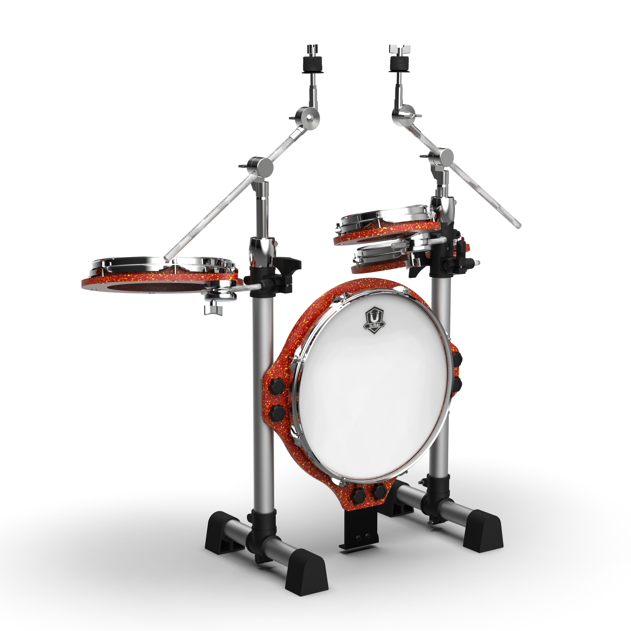 BUFFALO Roadster系列 RS-414RS 4-Piece 鎏金紅 旅行 便攜 摺疊 鼓組:圖片 2